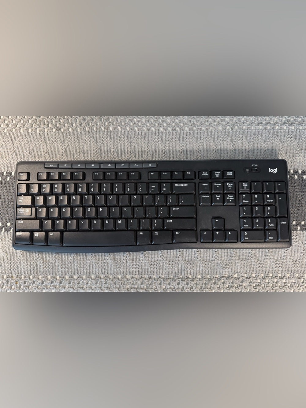 Logitech K270 Wireless Keyboard Only. No Dongle. Tested.